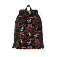 thumbnail image 1 of Lafuoo Monster Truck Pattern Canvas Backpack, Zipper Laptop Backpack Travel Bag Sports Bag Unisex-Small, 1 of 4