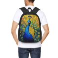 thumbnail image 1 of Lafuoo Peacocks Pattern Large Capacity Backpack, Durable Adjustable Straps Campus, Travel, Work Computer Backpack, Unisex-One Size, 1 of 7