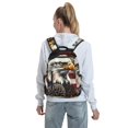 thumbnail image 1 of Lafuoo Retro American Eagle A Pattern Lightweight Backpack, Wear-resistant Multi-pocket Travel Backpack, Suitable for Work, Campus, Mountaineering, Unisex-One Size, 1 of 7