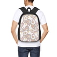 thumbnail image 1 of Lafuoo Retro Hippie Groovy Easter bunny Pattern Large Capacity Backpack, Durable Adjustable Straps Campus, Travel, Work Computer Backpack, Unisex-One Size, 1 of 7