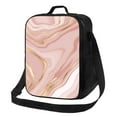 thumbnail image 1 of Lafuoo Rose Gold Glitter Splatter Pattern Thermal Insulated One Shoulder Handheld Lunch Bag, Adjustable Shoulder Strap Leak-proof Lunch Box Unisex-One Size, 1 of 8