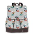 thumbnail image 1 of Lafuoo Skiing penguin Pattern Leather Backpack, Adjustable Backpack Suitable for School Work, Suitable for Adults, Men, Women and Teenagers-One Size, 1 of 4