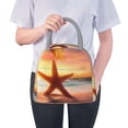 thumbnail image 1 of Lafuoo Starfish Sunset Sea Beach Pattern Large Portable Insulated Lunch Bag, Waterproof Zipper Insulated Lunch Bag for Men and Women-One Size, 1 of 7
