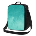 thumbnail image 1 of Lafuoo Teal Turquoise1 Pattern Thermal Insulated One Shoulder Handheld Lunch Bag, Adjustable Shoulder Strap Leak-proof Lunch Box Unisex-One Size, 1 of 8
