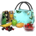 thumbnail image 1 of Lafuoo Tropical Pineapple Pattern Portable Aluminum Film Insulated Refrigerated Lunch Bag, Zippered Cooler Bag/Hot Bag for Food and Beverag-One Size, 1 of 7