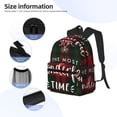 thumbnail image 1 of Lafuoo Wonderful Time Christmas Pattern Casual Backpack, Large Capacity Adjustable Shoulder Strap Computer Backpack, Unisex, Suitable for Campus, Business,Travel-One Size, 1 of 6
