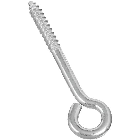 National Hardware Lag Screw Eye Gate - Zinc Plated Steel, Screw-In, 1/4" x 3-3/4"