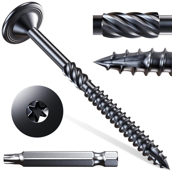 Lag Screws #14 x 4 Inch, 90Pcs Heavy Duty Structural Wood Screws T30 Star Bit