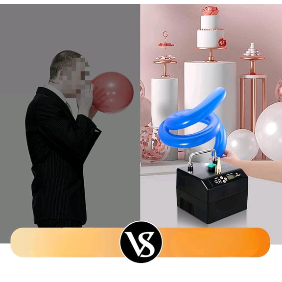 Lagenda B231 Portable Electric Balloon Pump, Professional Electric Balloon Inflator, Low Noise Air Inflator Singel Nozzle, Electric Balloon Blower Pump for Party Events Decoration