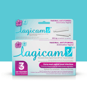 Lagicam 3-Day Vaginal Antifungal Miconazole,Quick Yeast Infection Relief, 0.9 fl oz
