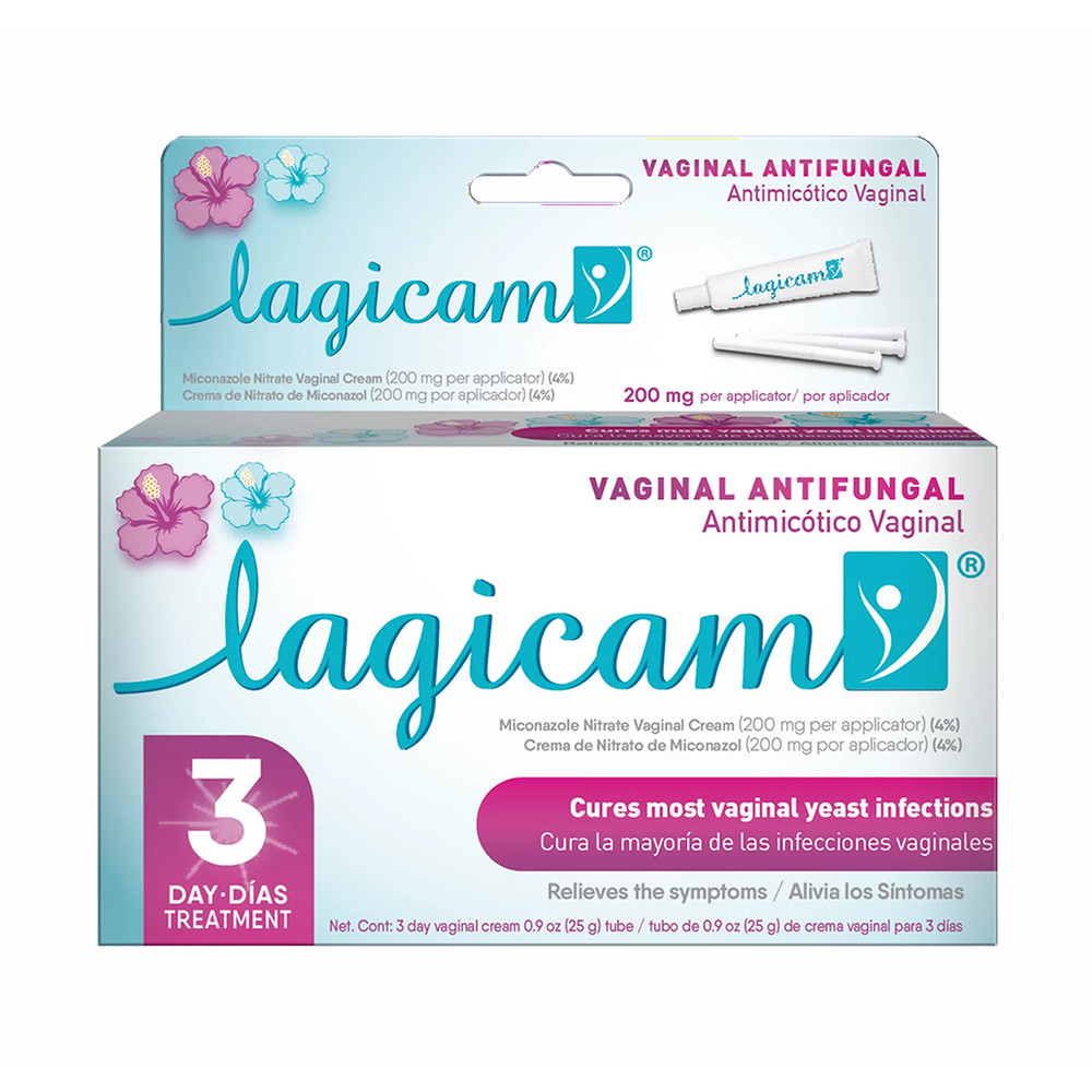 Lagicam Vaginal Antifungal 3 Day Treatment Cream, 0.9 Oz, 3 Pack
