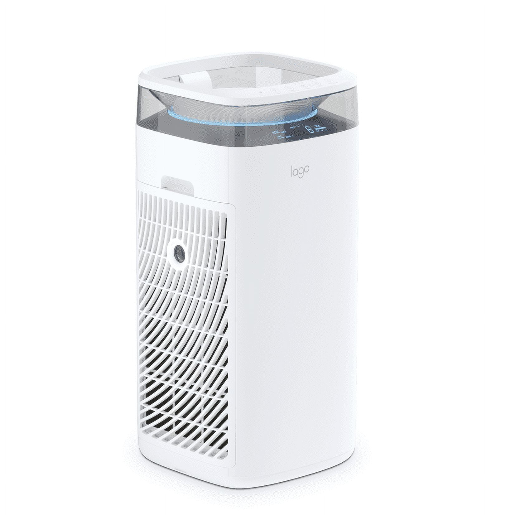 Lago Air Purifier with True HEPA and OdorReducing Carbon Filter, 3in