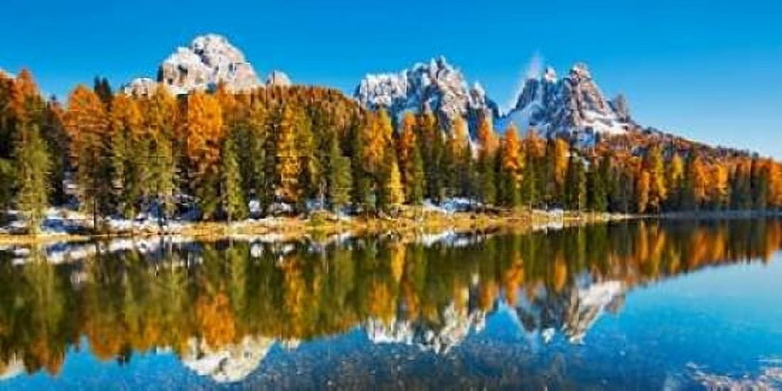 Lago Antorno and Misurina Dolomites Italy Canvas Art - Frank Krahmer (10 x 20)