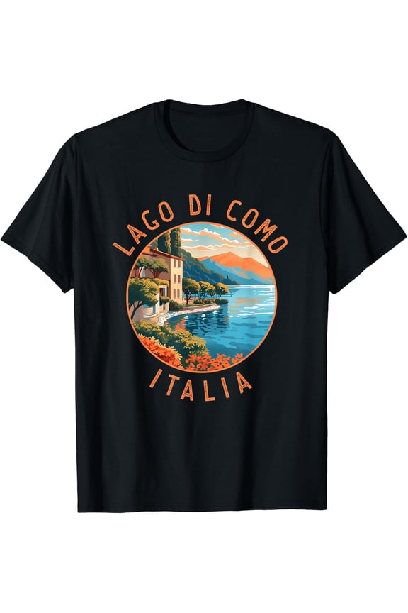 Lago Di Como Distressed Circle T-Shirt