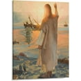 thumbnail image 1 of Lago Di Tiberiade by Greg Olsen Painter Wall Art Poster Posters Art Print Wall Photo Paint Poster Hanging Picture Frame Family Bedroom Decor Gift 16x20inch(40x50cm), 1 of 16