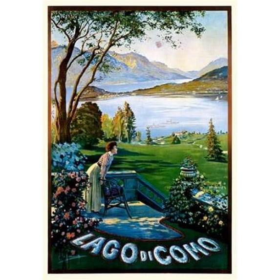 Lago di Como Poster Print by Elio Ximenes