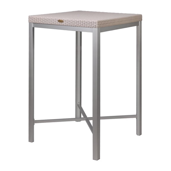 Lagoon Russ Rattan Bar Table with Aluminum Legs