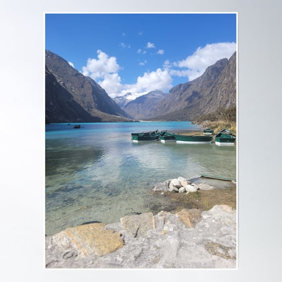 Lagoon In Peru Poster Wall Art, Modern Wall Decor, 12x18 UNFRAMED