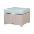 thumbnail image 1 of Lagoon Magnolia Rattan Ottoman with Cushion, 1 of 3