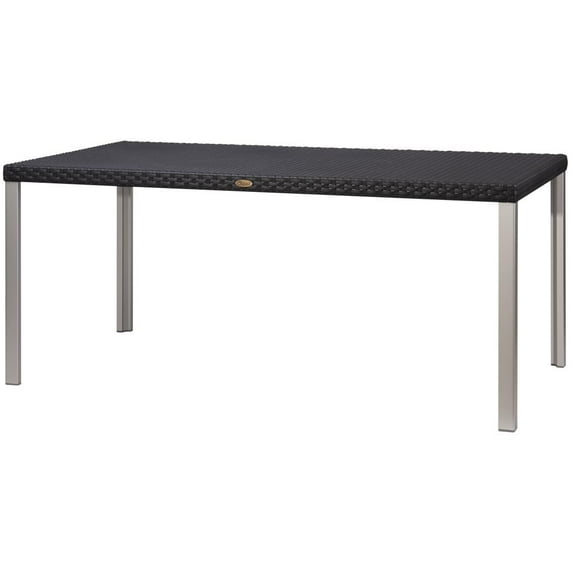Lagoon Oslo Family Rattan Dining Table with Aluminum Legs