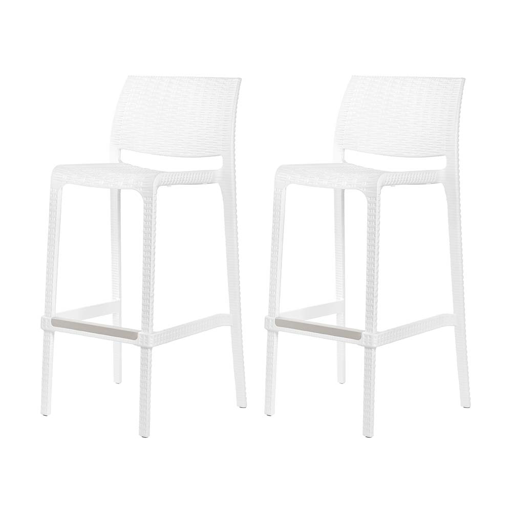 Lagoon Rue Resin Stackable Bar Stool Set of 2