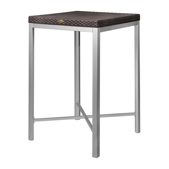 Lagoon Russ Rattan Bar Table with Aluminum Legs