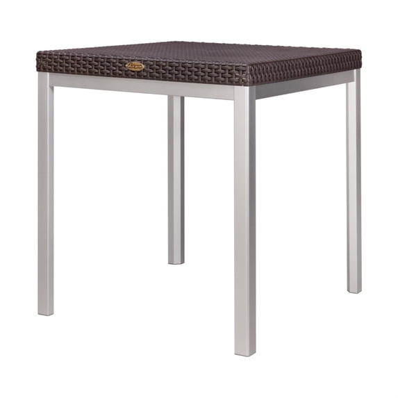 Lagoon Russ Brown Rattan Dinning Table With Aluminum Tube 7022N3-D2LGS