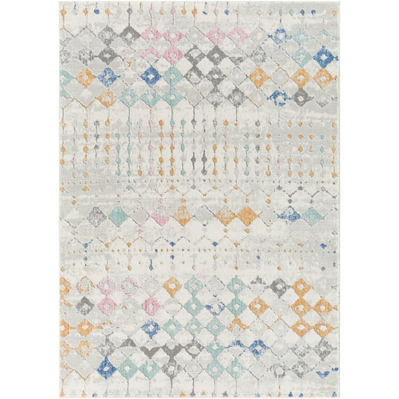 Lagos Gray 7'10" x 10' Global Rectangle Area Rug