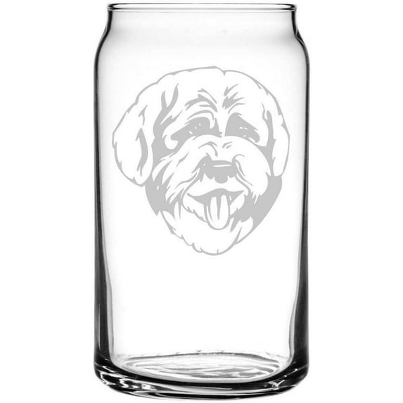 Lagotto Romagnolo Dog Themed Etched All Purpose 16oz Libbey Can Glass