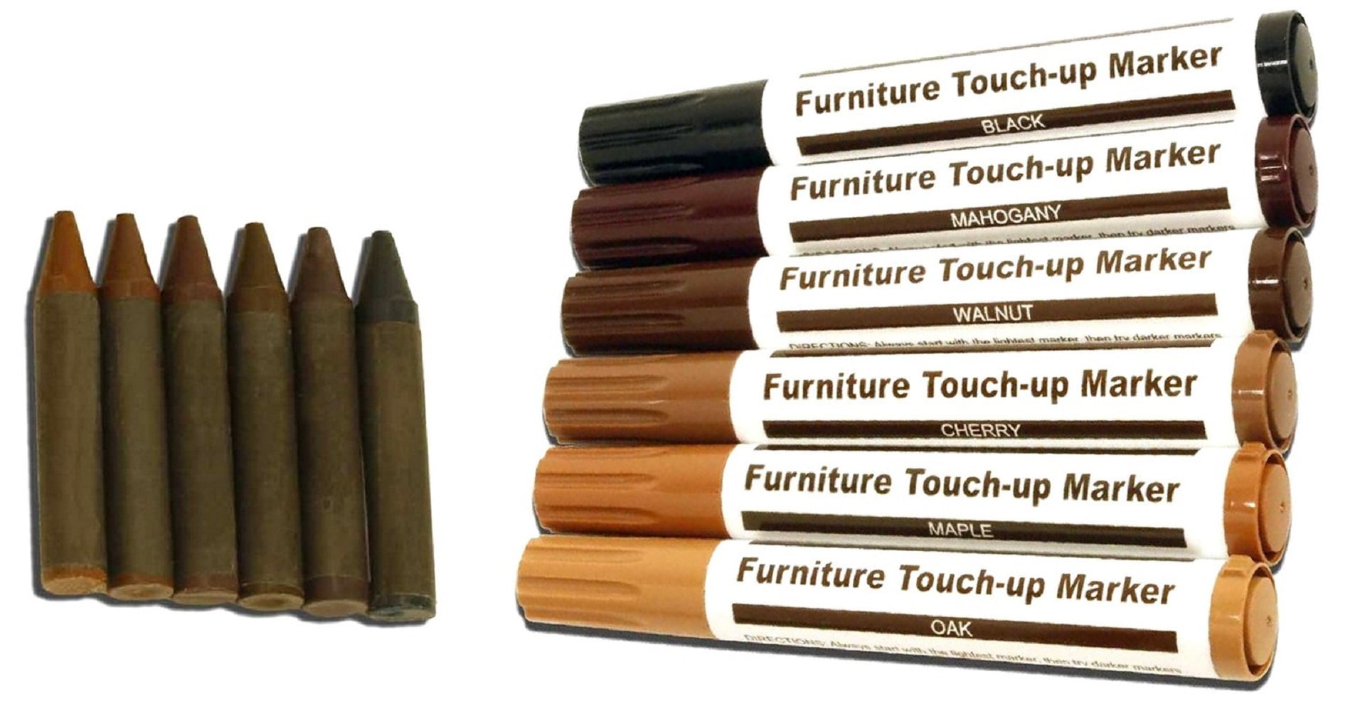 12 PC Furniture Touch Up Marker Pen Wood Wax Scratch Repair Filler Remover Fix