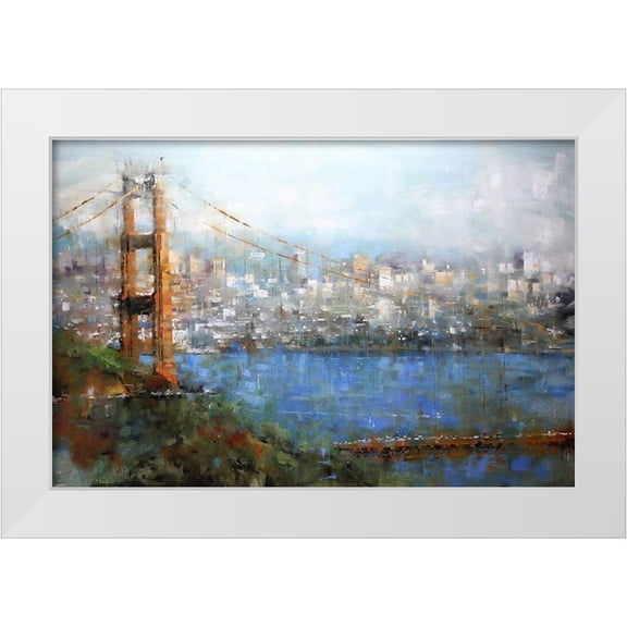 Lague, Mark 14x11 White Modern Wood Framed Museum Art Print Titled - Golden Gate Vista