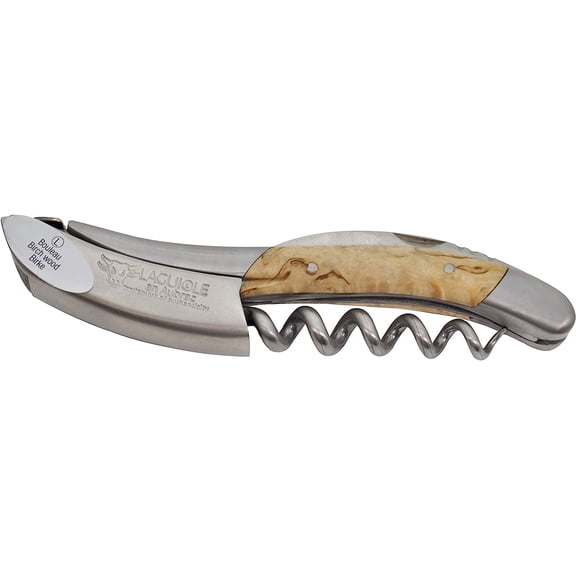 Laguiole En Aubrac Sommelier Waiter's Corkscrew, Birchwood Handle.