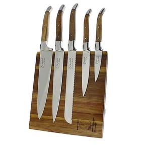 Laguiole French Home 6-Piece Olivewood Kitchen Knife Set