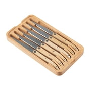 Laguiole Sens 6-Piece Steak Knife Set - Light wood handle