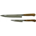 thumbnail image 1 of Laguiole en Aubrac Professional Stainless Fully Forged Steel Made In France Essential 2-Piece Premium Kitchen Knife Set With Olivewood Handles, 1 of 1