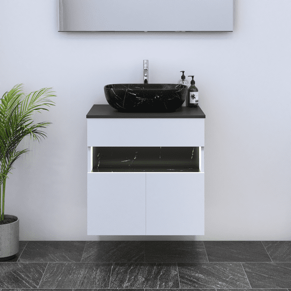 Laguna 2D 60 Floating Bathroom Vanity (24" Width)