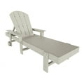 thumbnail image 1 of Laguna Adirondack Poly Reclining Chaise Lounge With Arms & Wheels, Sand, 1 of 11