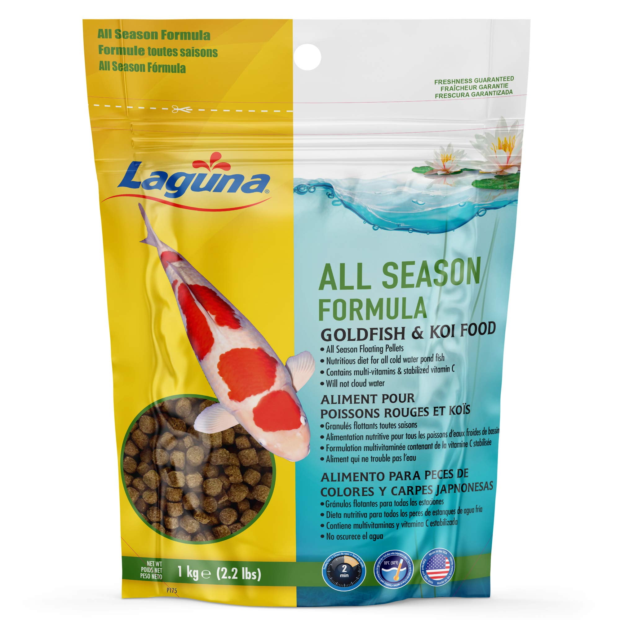 Laguna All Season Goldfish & Koi Floating Food 2.2 lb.