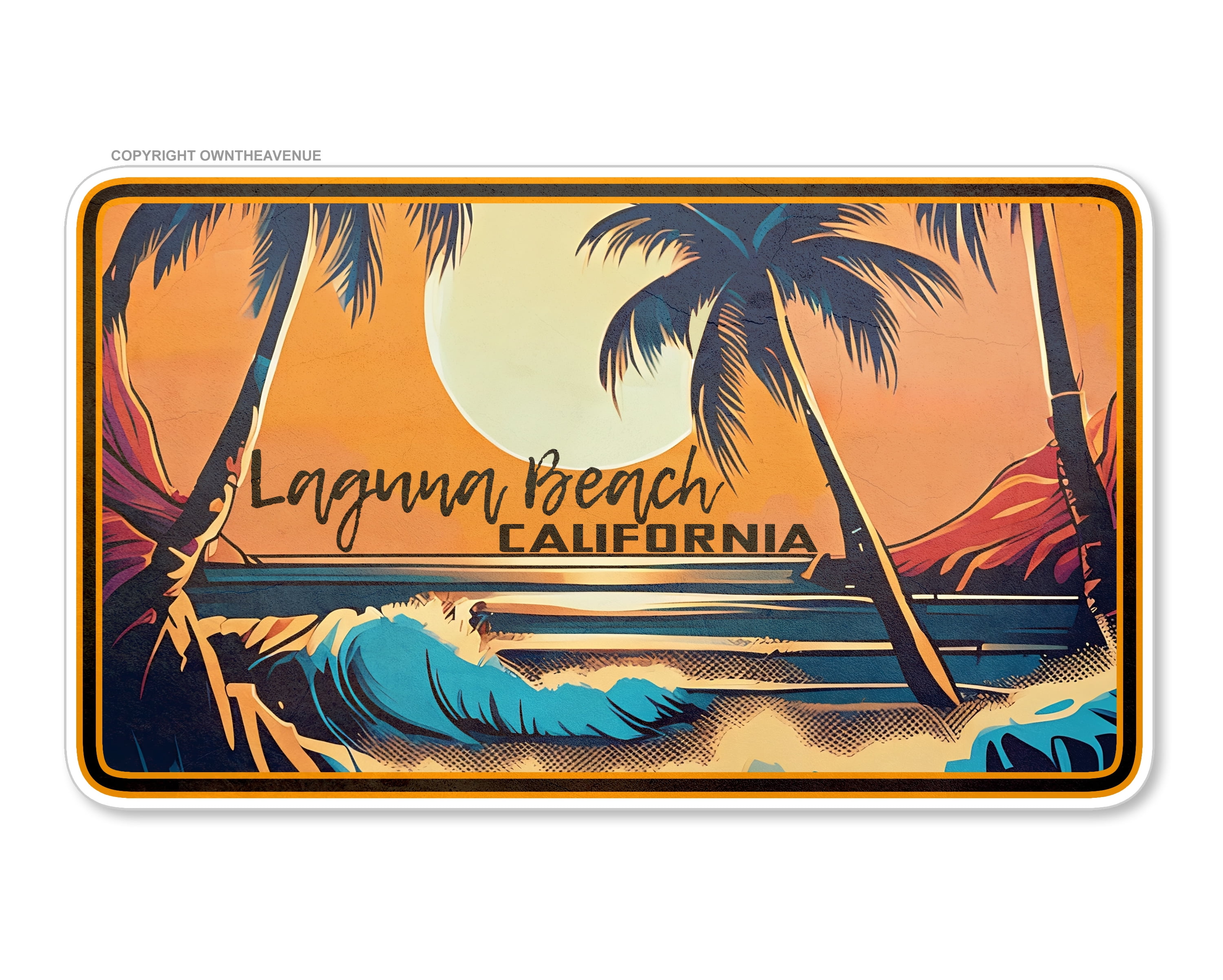 Palm Tree Car Decal Set - 6-Inch Tall Vinyl Stickers For Windows & Laptops