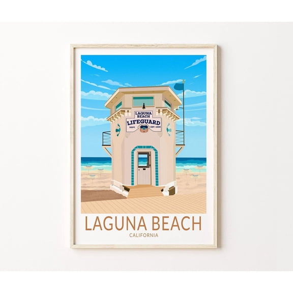 Laguna Beach Lifeguard Tower Travel Home Decor