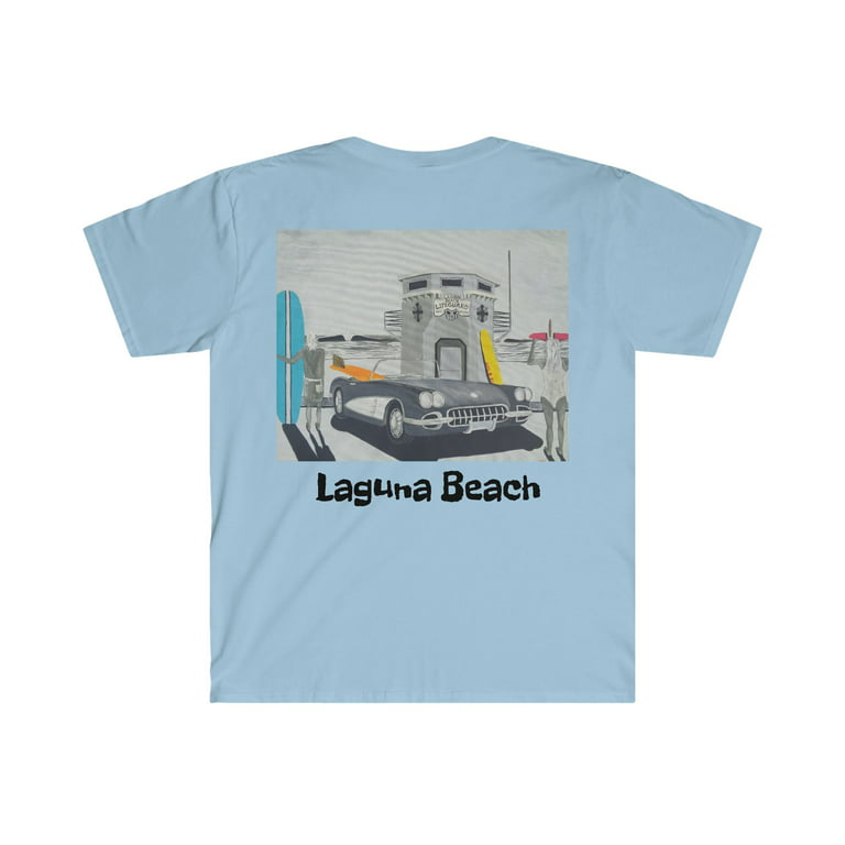 Laguna Beach lifeguard tower Unisex Softstyle T-Shirt