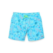 Laguna Boys Flamingo and Ice Cream Print Swim Trunks with UPF 50, Sizes 4-20