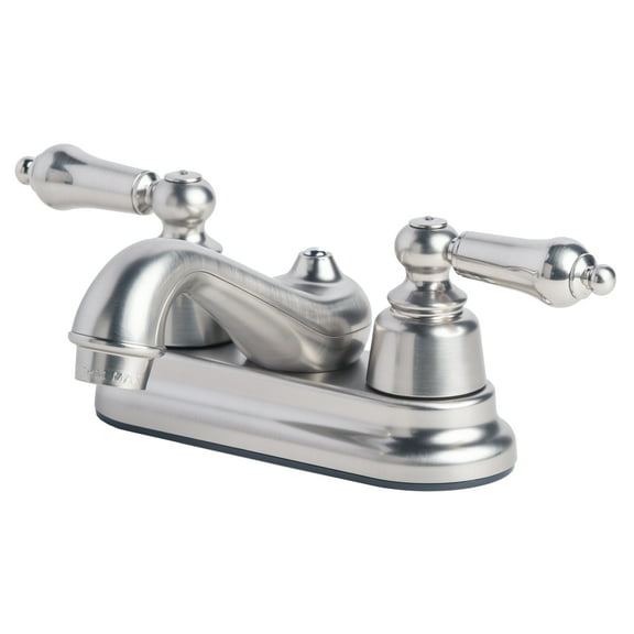 Laguna Brass 2004BN RV Mobile Home Non-Metallic Centerset Lavatory Faucet Brushec Nickel Finish
