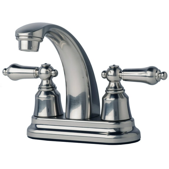 Laguna Brass 2003BN RV/Mobile Home Non-Metallic Centerset Lavatory Faucet Brushed Nickel Finish