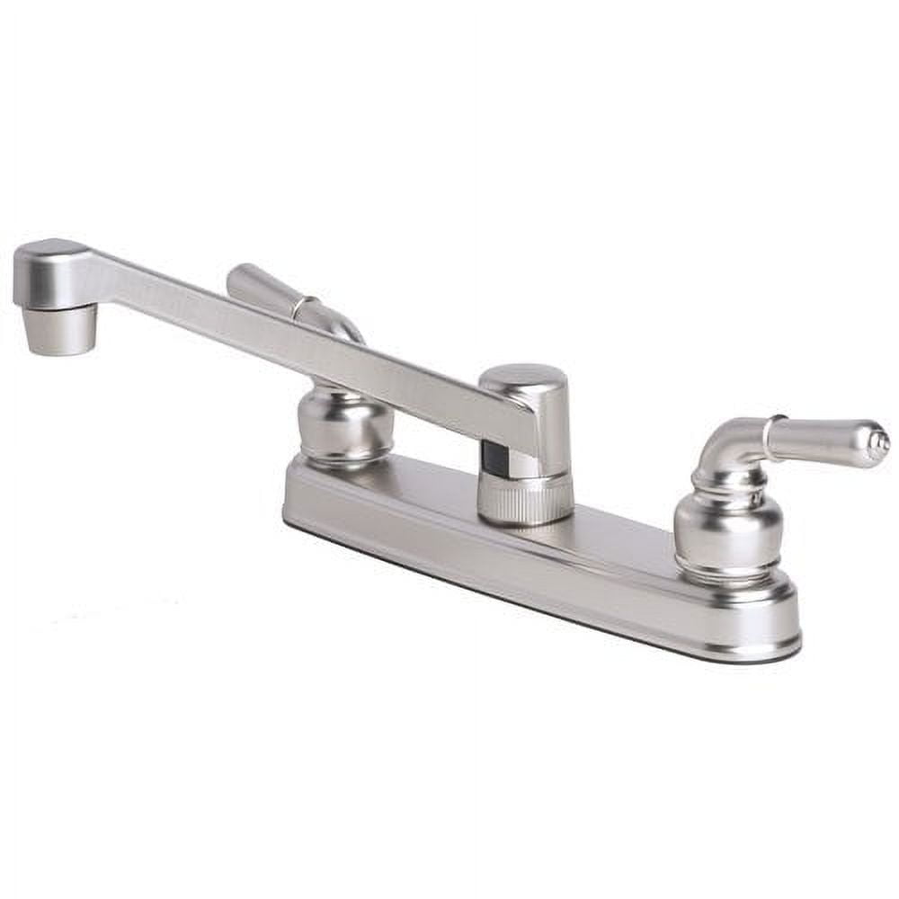 Stainless Steel Double Handle Swivel Kitchen Faucet