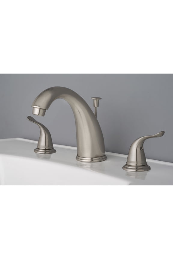 builders shoppe widespread lavatory faucet with drain assembly