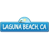 Laguna CA California Beach Street Sign | Indoor/Outdoor | Surfer Ocean Lover Décor For Beach House Garages Living Rooms Bedroom | Signmission Personalized Gift