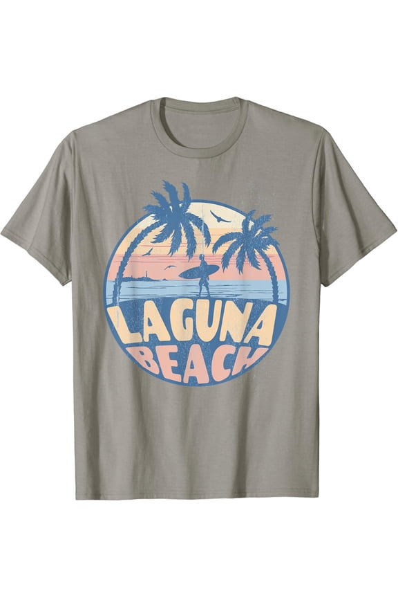 Laguna California Beach Surf Summer Vacation Vintage T-Shirt