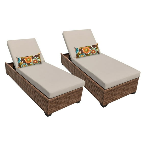 Laguna Chaise Set of 2 Outdoor Wicker Patio Furniture