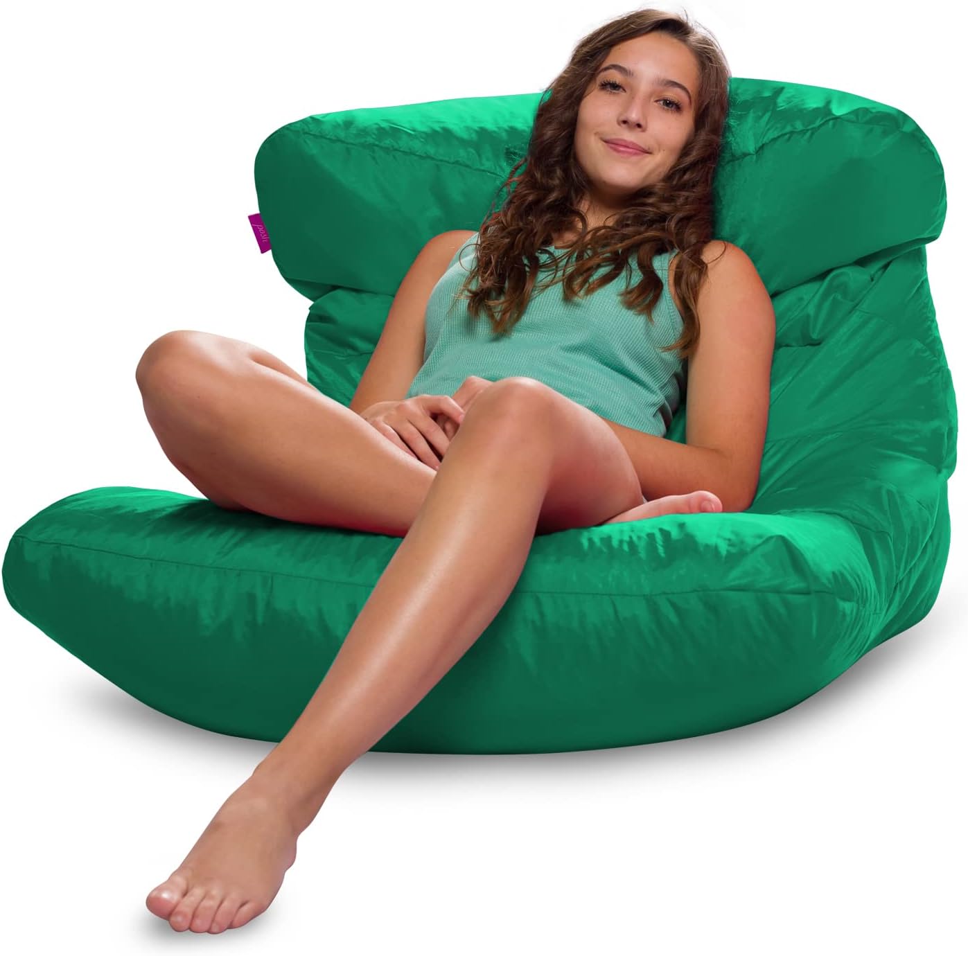 Posh Creations Bean Bag Chair - Laguna Lounger, Camo Digital, For Kids & Teens, 27"x36"x27"